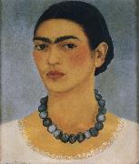 Frida Kahlo The self-portrait of wore the necklace oil painting picture wholesale